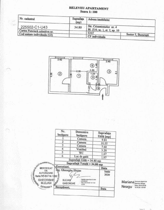 particular vând ap3 camere zona rahova