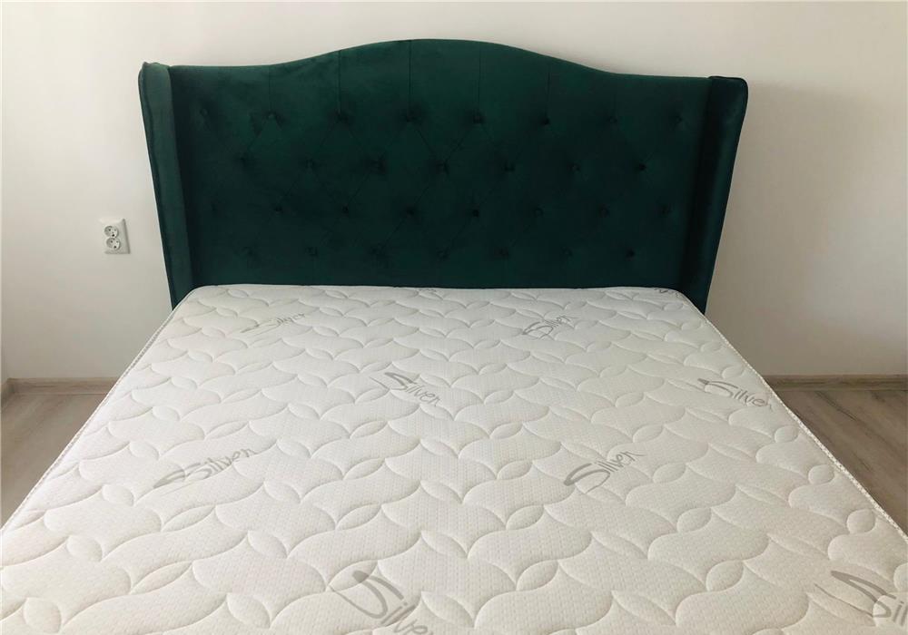 Pat dublu VERDE cu saltea memorie