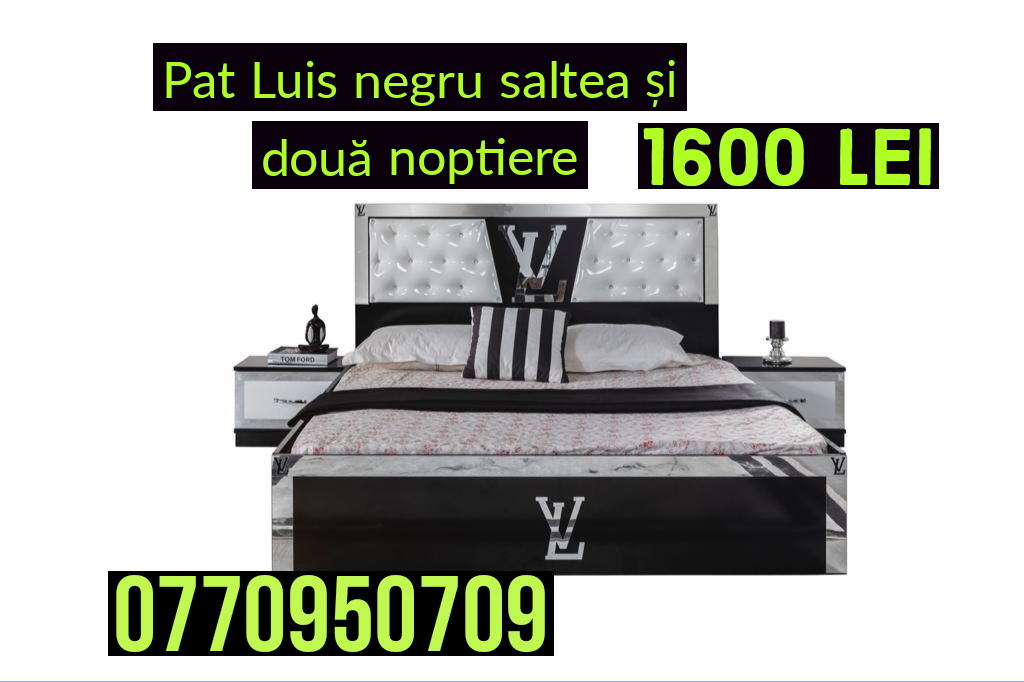 Pat saltea și două noptiere