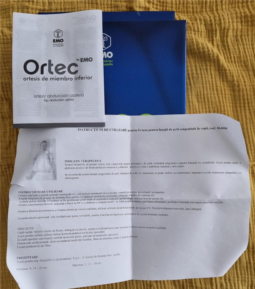 Pernă Frejka- orteză luxații congenitale copii