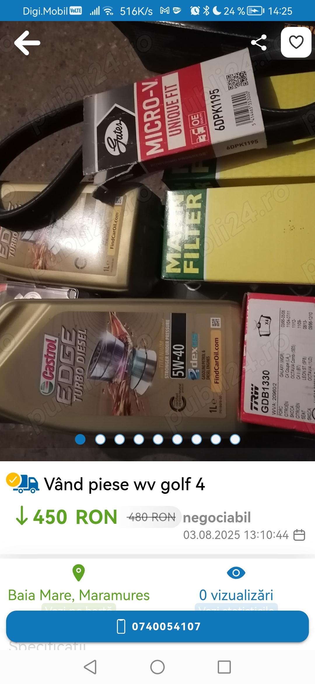 Piese golf 4 din2006 tip motorAXR