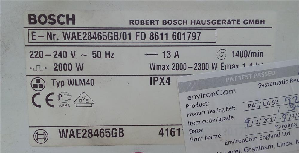 Piese masina de spalat Bosch Exceel 7