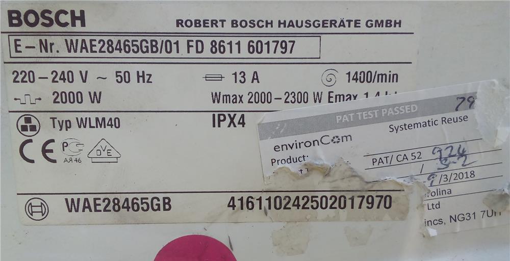 Piese masina de spalat Bosch Exceel 7