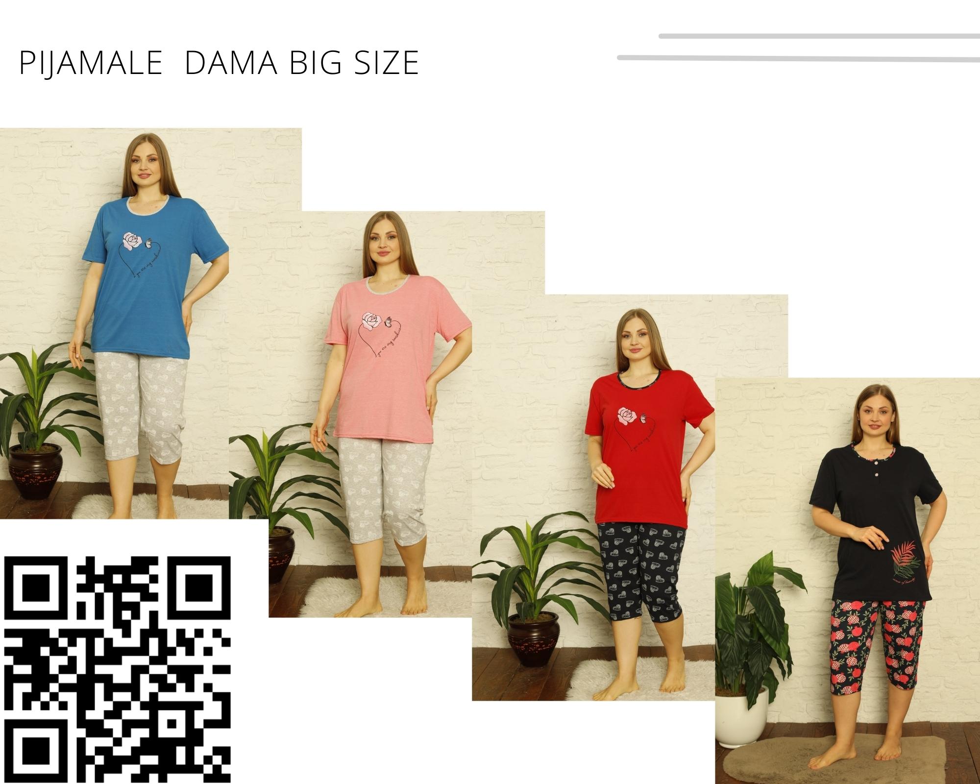 PIJAMA BIG SIZE SERENA MARIMI XL/2XL/3XL/4XL