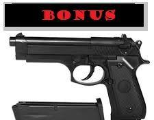 Pistol BERETTA green gas+ BONUS 1000 bile+green gas 400ml-1000 trageri