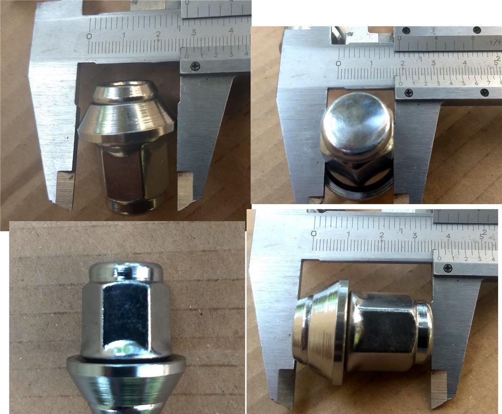 Piulite Ford Focus Mondeo Fiesta Fusion Kuga -Cromate -cu saiba rotativa pt jante Original