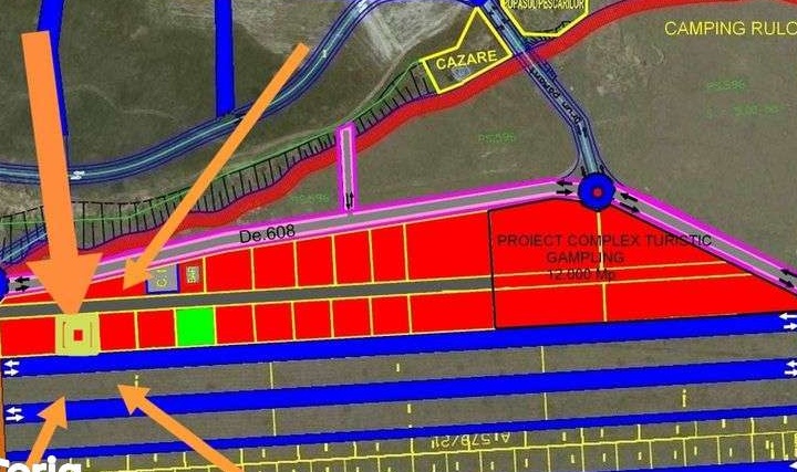 Plaja Corbu - teren intravilan în spate la "Un Bar"