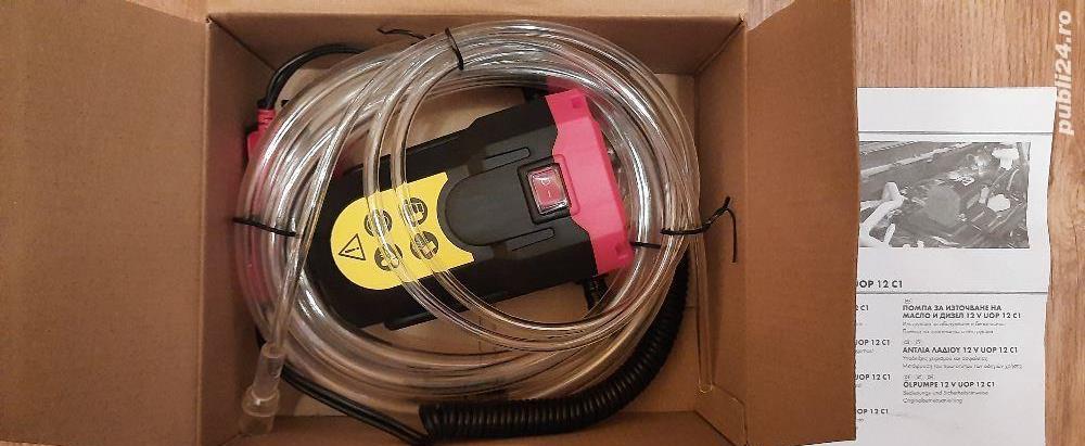 Pompa extractor motorina si ulei motor 12 V, 60 W, Nou!