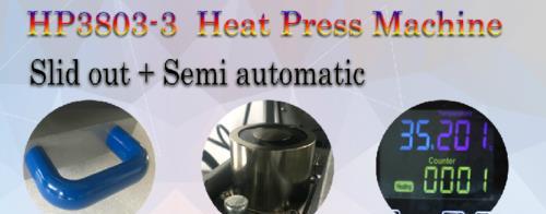 Presa termica semiautomata cu electromagnet