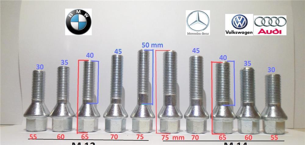Prezoane  VW Golf, Passat, Touran, Polo M14 pas 1,5 filet 27 mm Raza