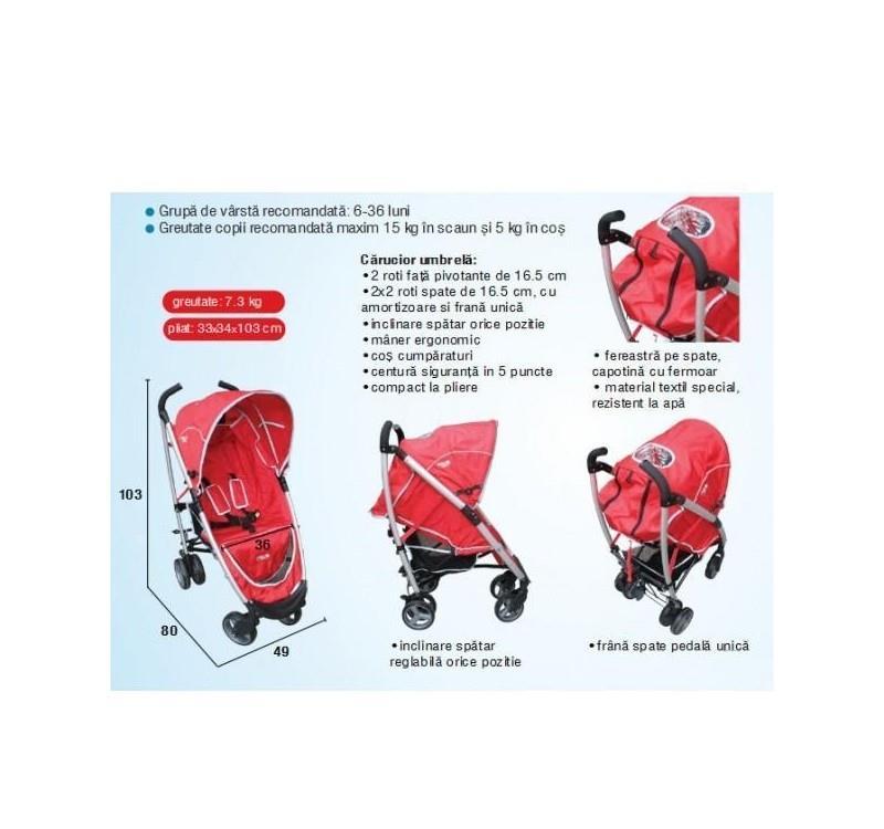 Primii Pasi Carucior sport Lux Aluminiu C211