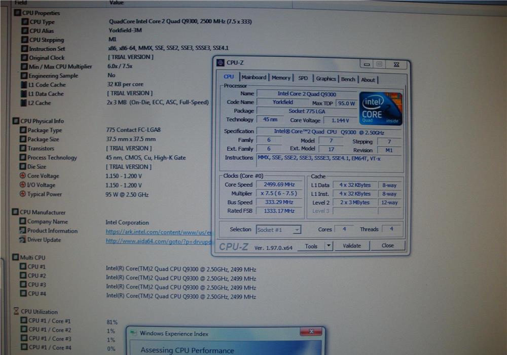 Procesor intel core 2 quad Q9300 2.5 Ghz fsb 1333 LGA 775