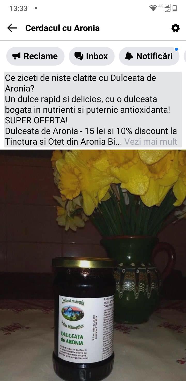 Produse din Aronia Bio - Plantatie jud Gorj