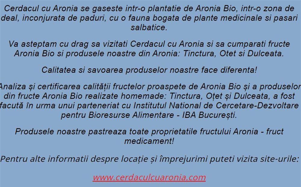 Produse din Aronia Bio - Plantatie jud Gorj