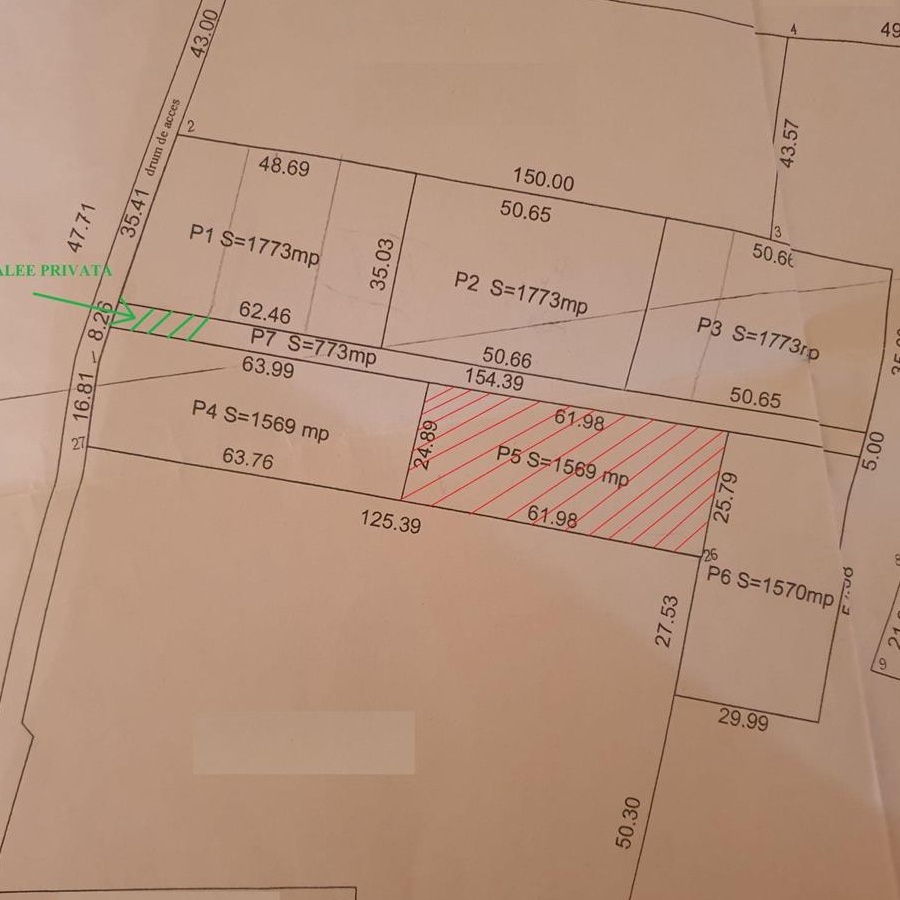 PROPRIETAR: 1569 mp teren INTRAVILAN Galati/TRAIAN NORD/Bariera/Brates