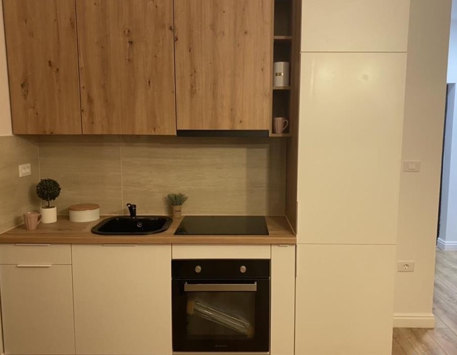 Proprietar, închiriez apartament cu 2 camere (living OPEN space cu bucătăria).