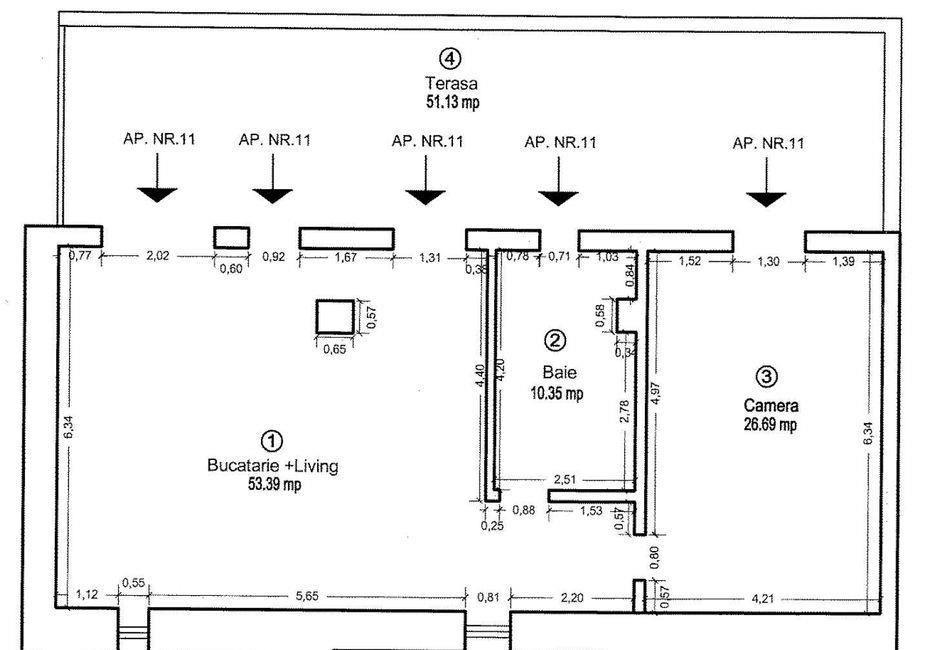 Proprietar inchiriez spatii SAD/Apartament - Zona Centrala 10eur/mp