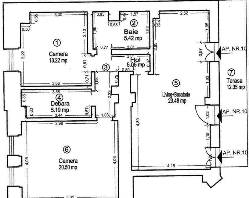 Proprietar inchiriez spatii SAD/Apartament - Zona Centrala 10eur/mp