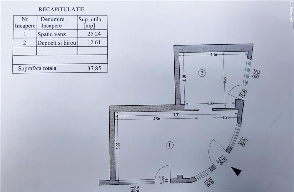 PROPRIETAR ofer spre vânzare spațiu comercial stradal în zona Foișorul de Foc