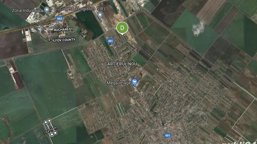 PROPRIETAR, Teren 9000 mp, investitie, Berceni, deschidere 41ml drum, lotizare, parcelare.