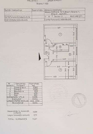 Proprietar vand apartament cu 2 camere, sector 3
