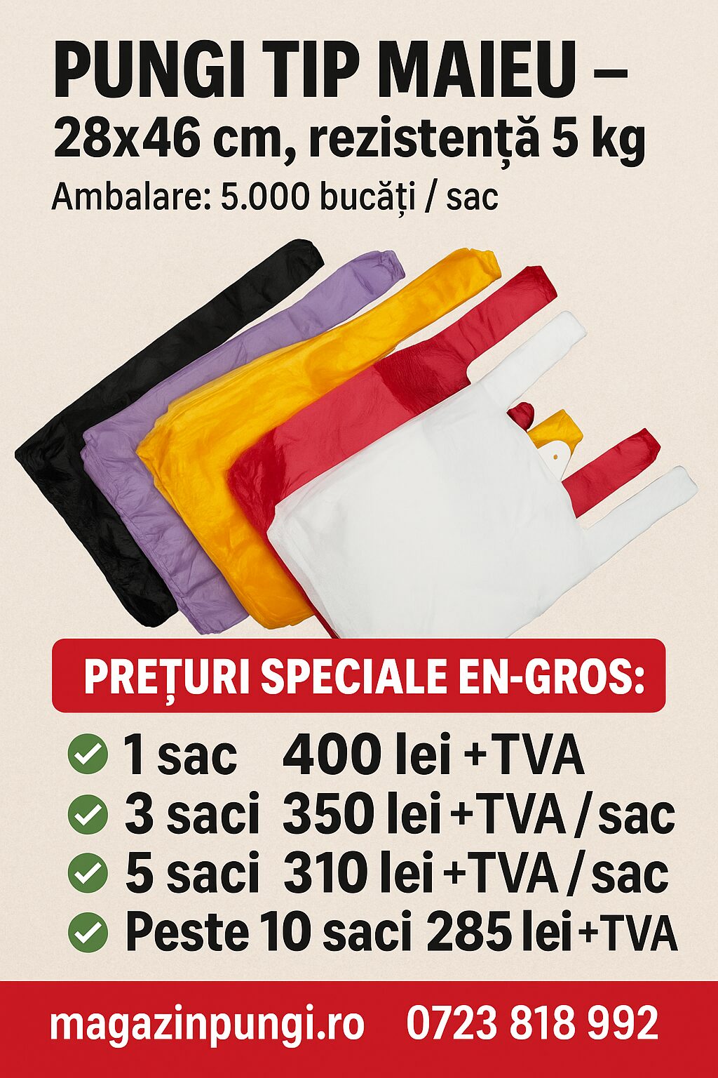 Pungi multicolore