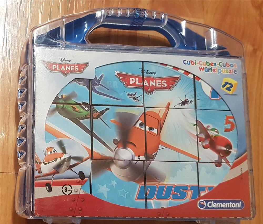 Puzzle cuburi Clementoni - Disney Planes (Avioane), 12 piese