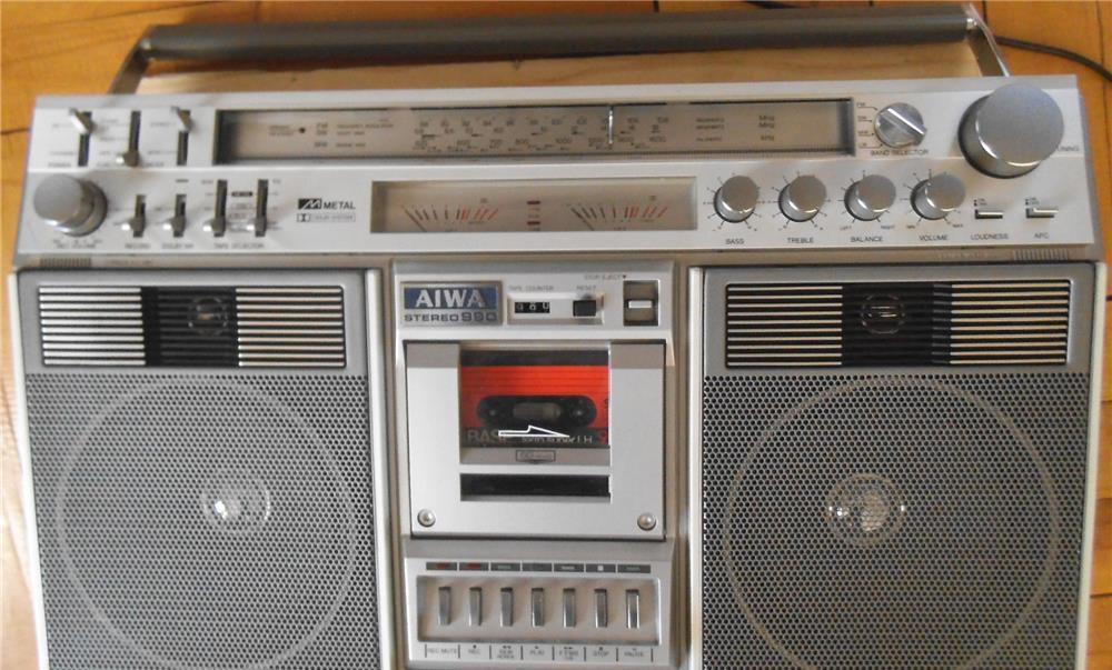 RADIO CASETOFON AIWA TPR-990E Dolby NR B. 2-Motor SG Head  Comoara din 1980