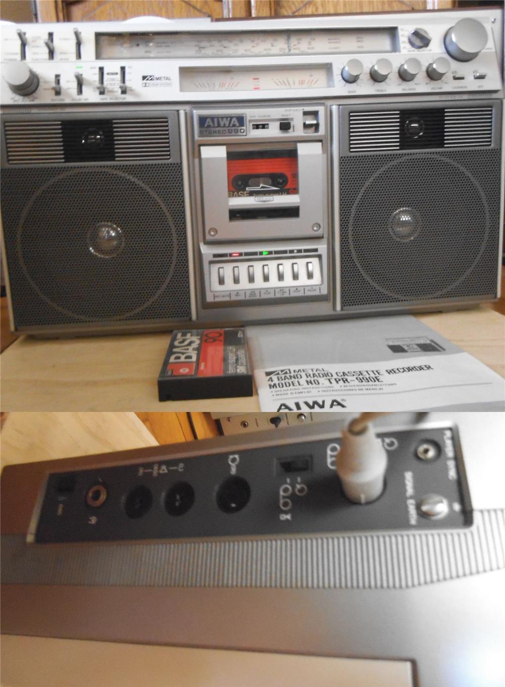 RADIO CASETOFON AIWA TPR-990E Dolby NR B. 2-Motor SG Head  Comoara din 1980