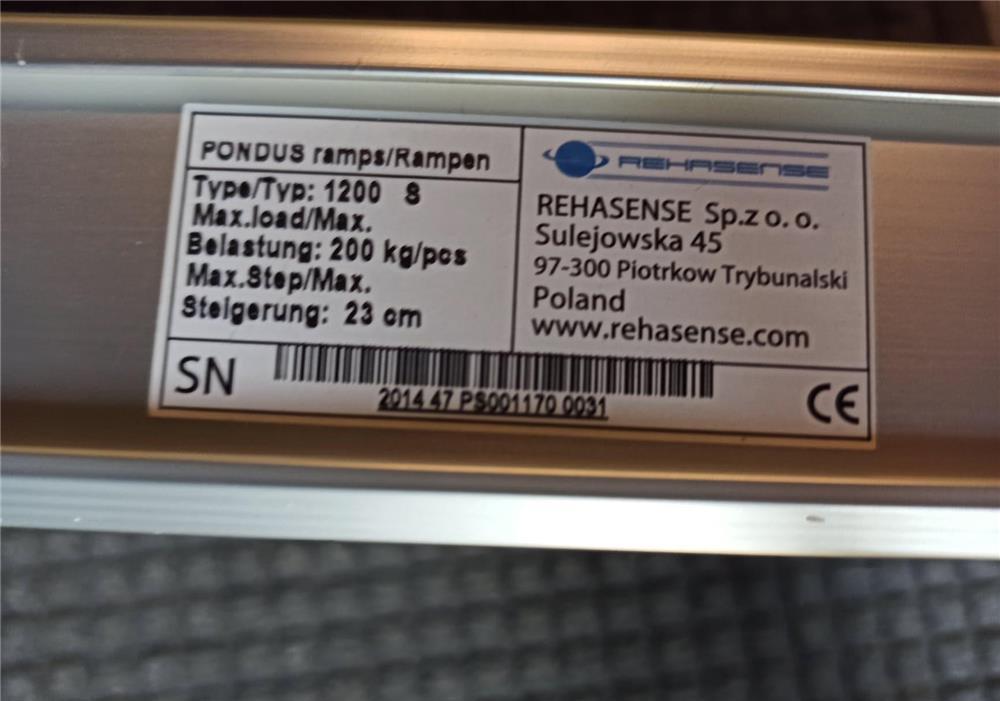 Rampa, set, portabil, de aluminiu, o singura parte, pentru scaun cu rotile, PS 1200 Sle , NOI , NEFO
