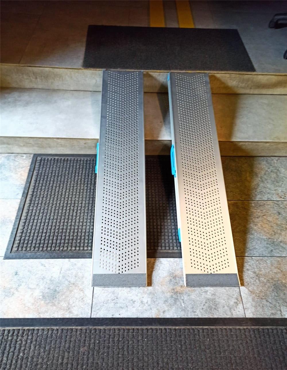 Rampa, set, portabil, de aluminiu, o singura parte, pentru scaun cu rotile, PS 1200 Sle , NOI , NEFO