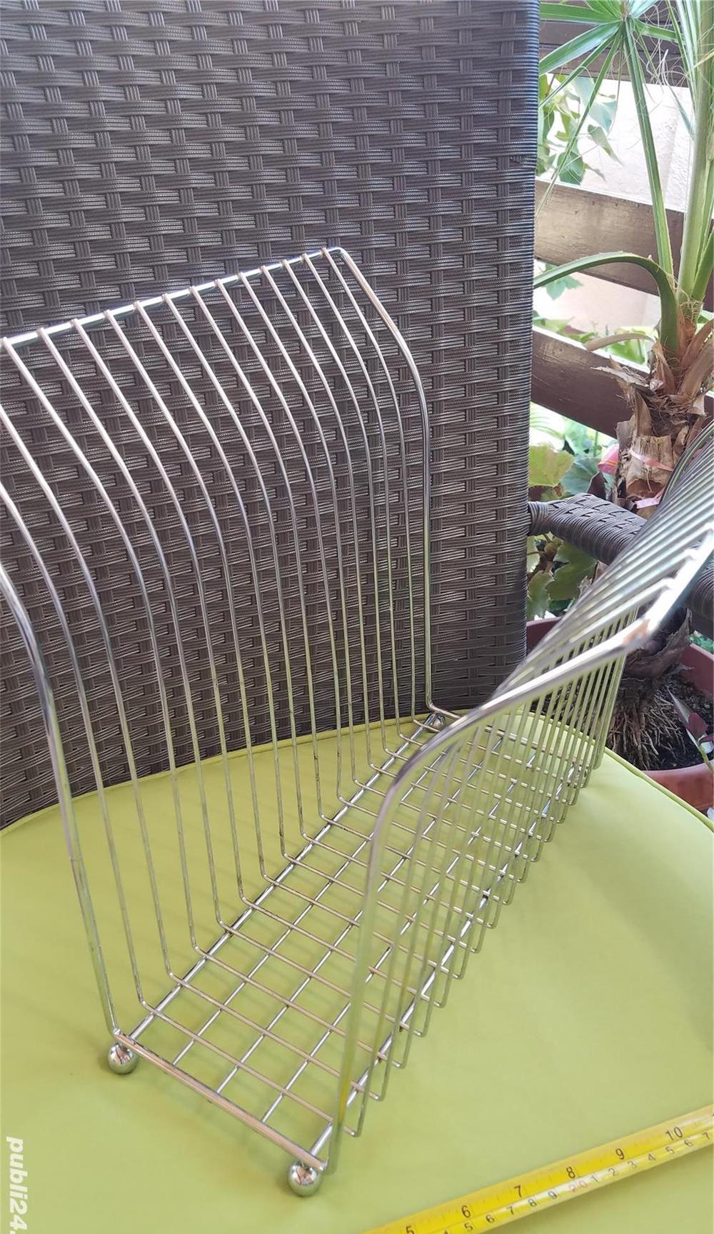RD193 Suport de reviste din inox 34 cm h