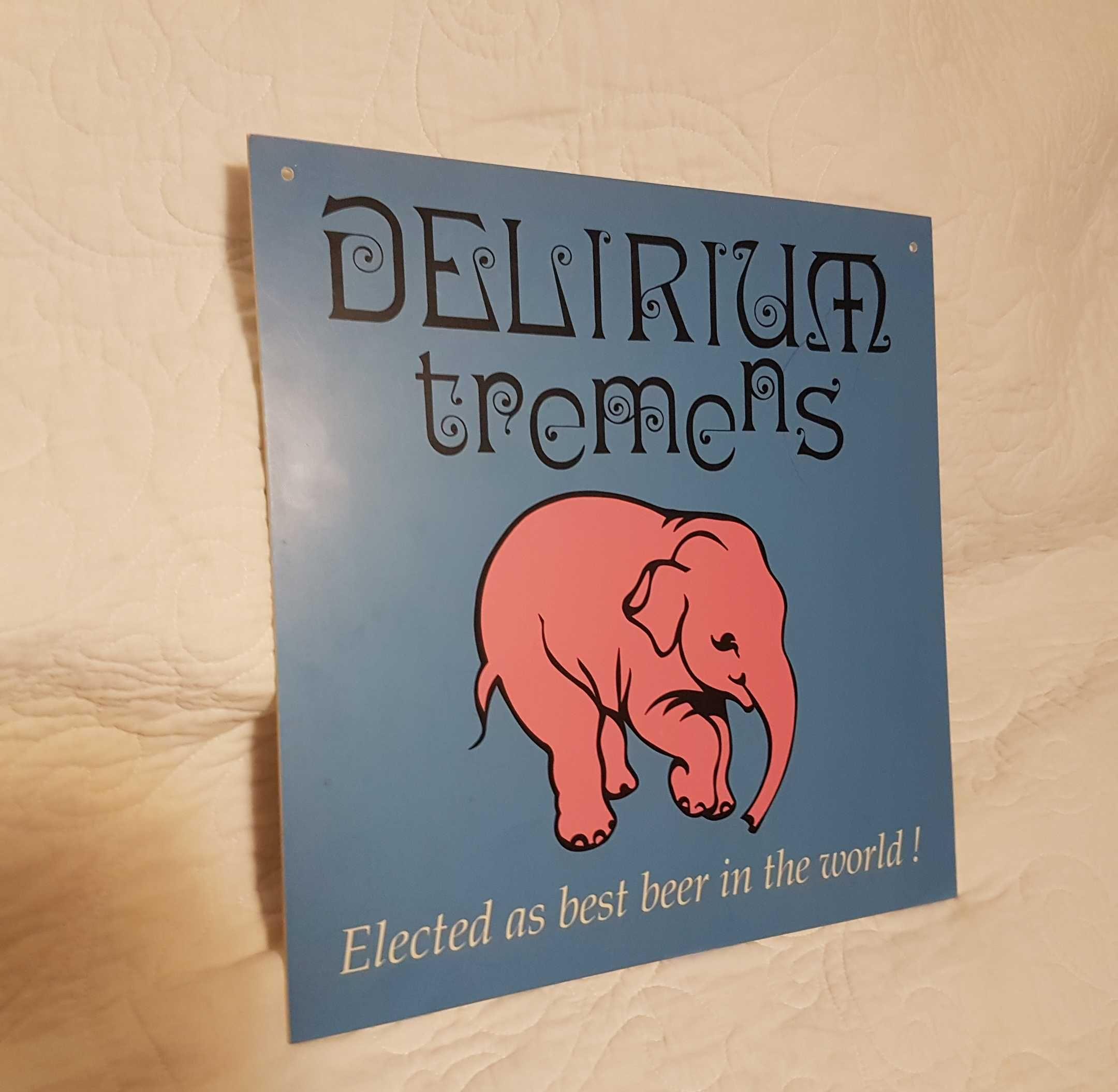 Reclamă vintage bere belgiana Delirium Tremens