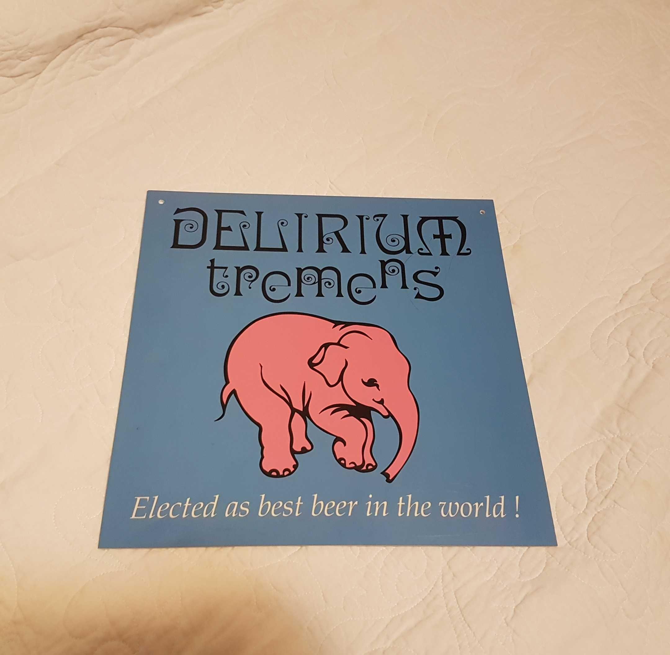 Reclamă vintage bere belgiana Delirium Tremens