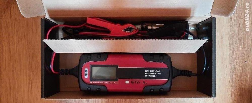 Redresor Auto pentru baterie 6V - 12V 4A, cu microprocesor si display, Nou!