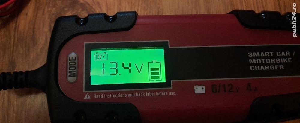Redresor Auto pentru baterie 6V - 12V 4A, cu microprocesor si display, Nou!