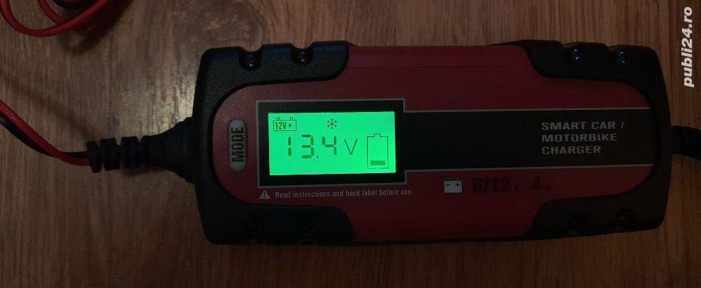 Redresor Auto pentru baterie 6V - 12V 4A, cu microprocesor si display, Nou!