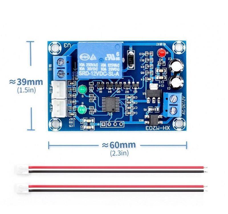 Releu apa nivel 12V, senzor automatizare bazin sensor acvariu, pompa automat umplere golire evacuare