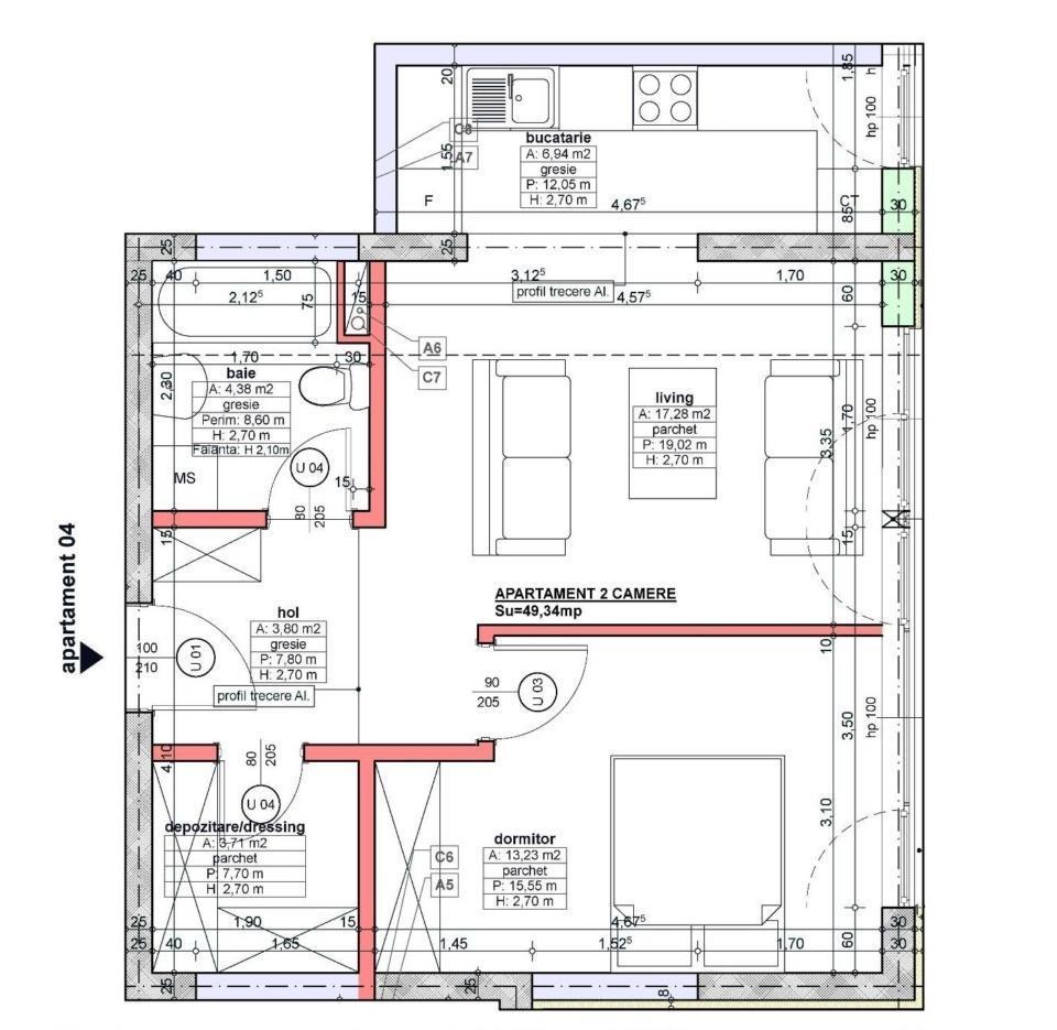 Releveu apartament/garsoniera/casa,pentru banca, primarie, Certificat Energetic