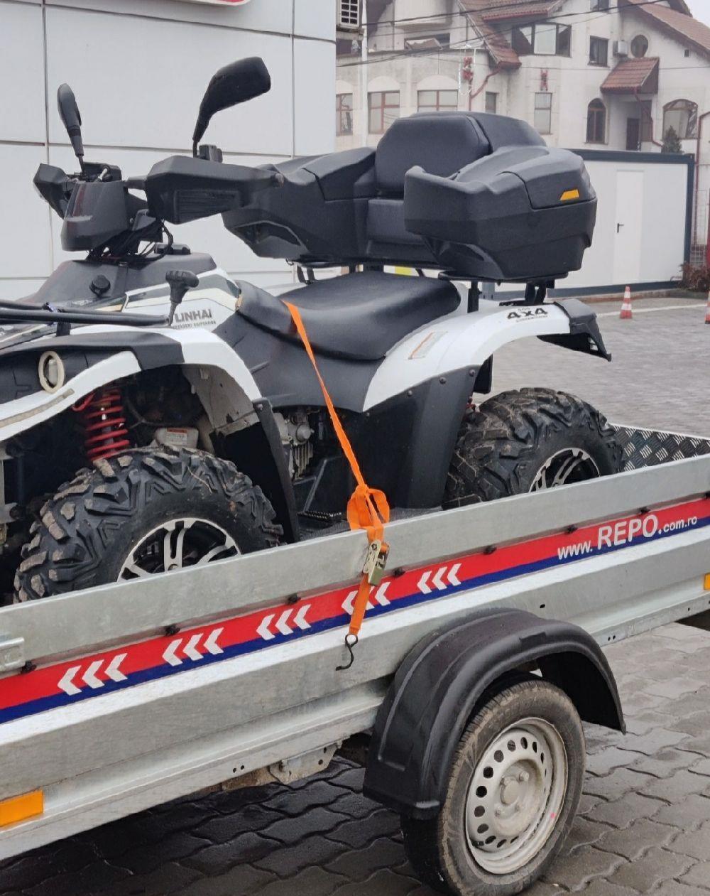 Remorca platforma atv moto de închiriat 260 x 135 cm util