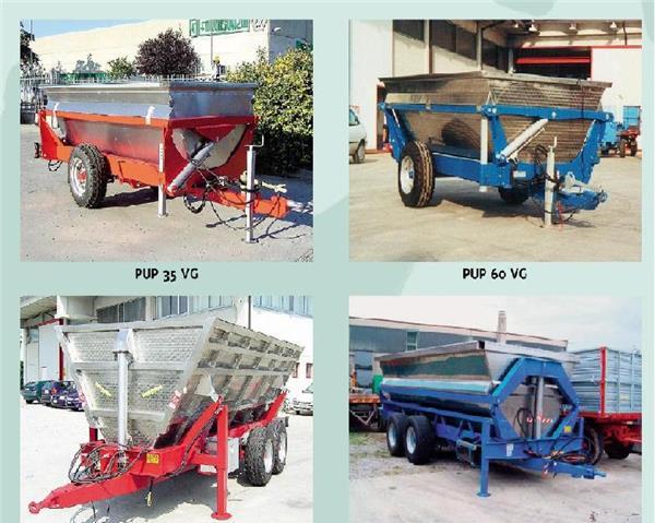 Remorci noi din INOX pentru transport struguri.