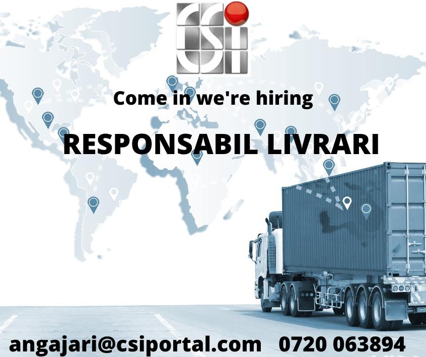 Responsabil livrari si Stivuitorist Receptie Marfa (2 posturi)