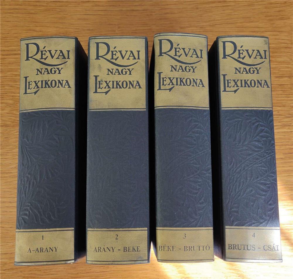 Revai  ( R vai )  NAGY LEXIKONA , kotetek  1 - 4 , volumele 1 - 4 , 1991 - es kiadas
