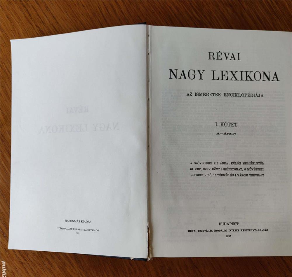 Revai  ( R vai )  NAGY LEXIKONA , kotetek  1 - 4 , volumele 1 - 4 , 1991 - es kiadas