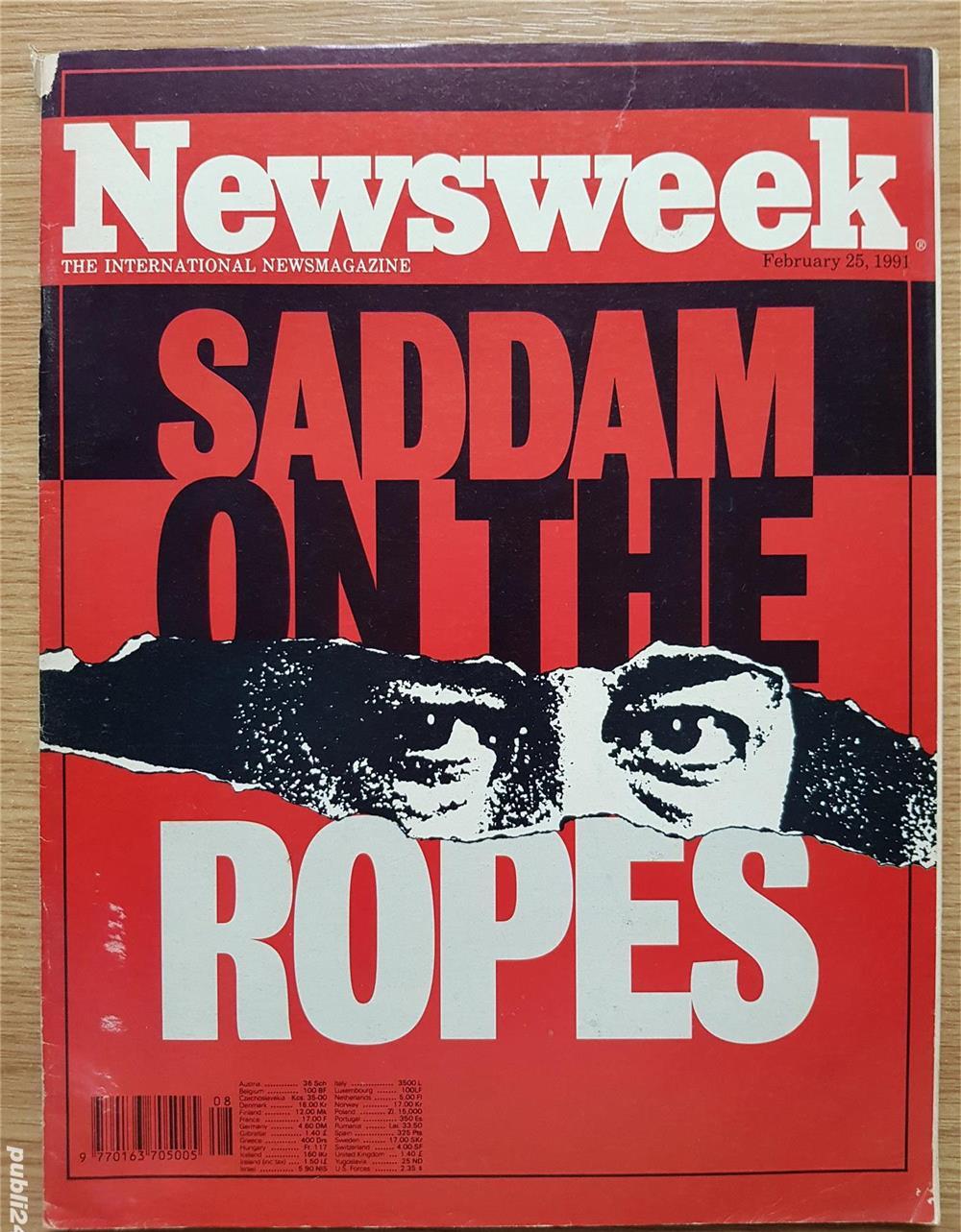 Reviste vechi Neewsweek, Paris Match si Playboy, din anii '90