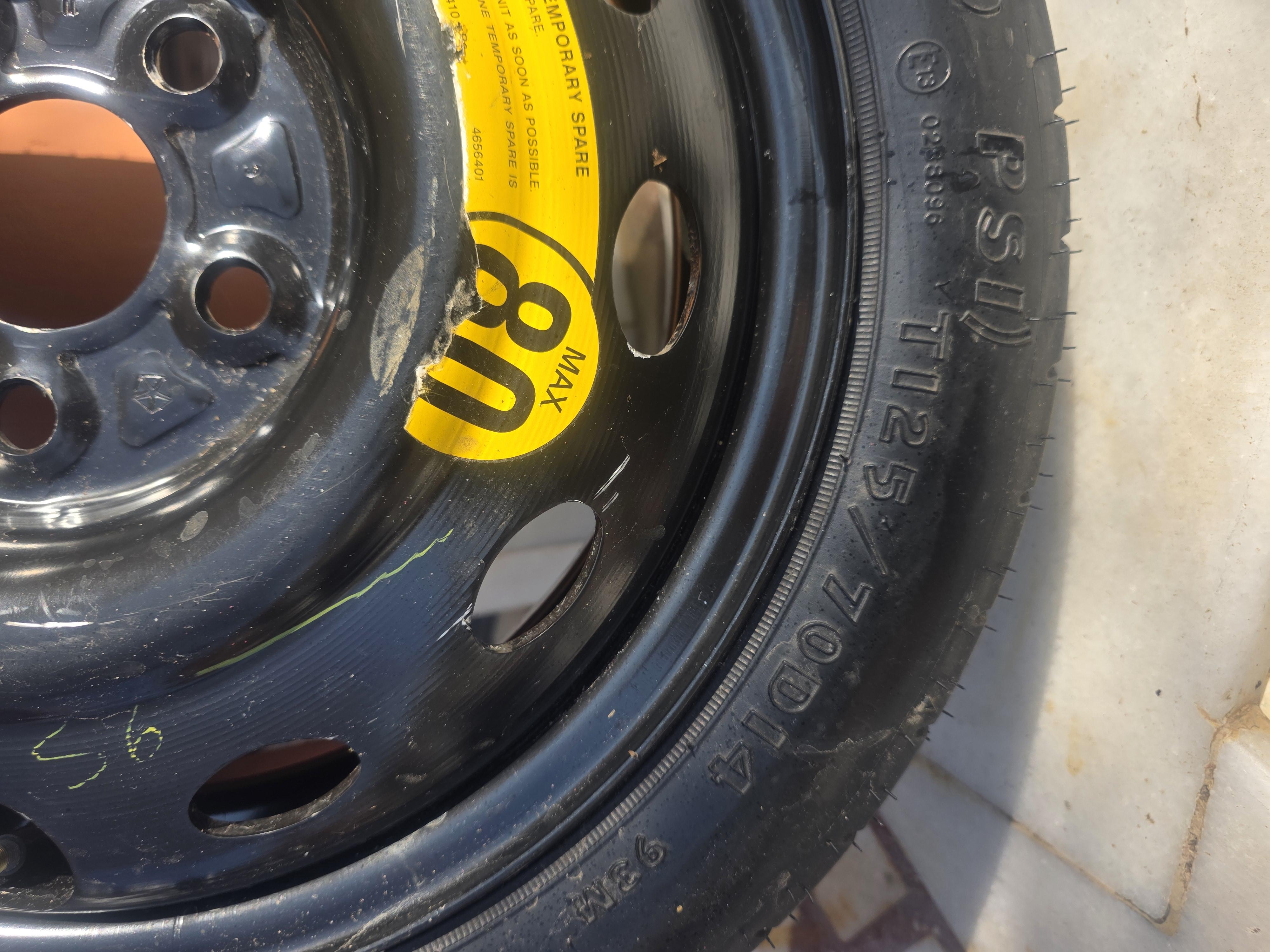 Rezerva slim R 14, 5x100, Vw, Skoda, Seat, Chrysler