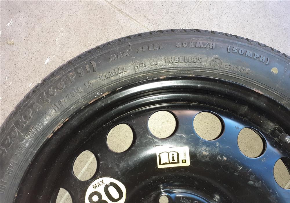 Roata rezerva slim Opel Astra J diesel, R16, 5 x 115