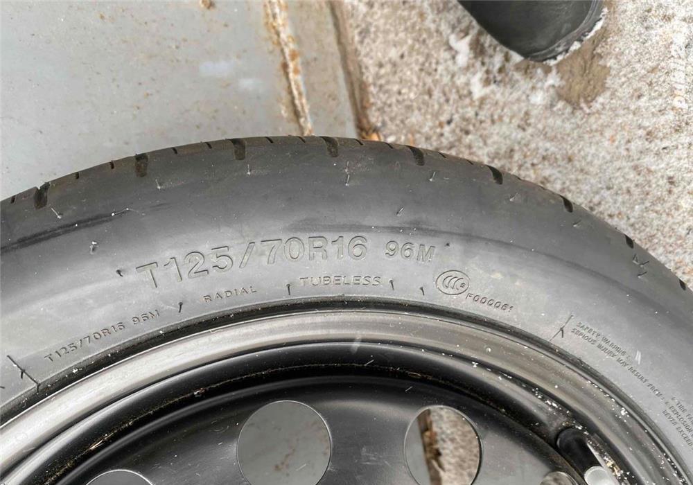 Roata rezerva slim subtire 5x112 R16 VW Golf 6 7 Touran Skoda Audi A3