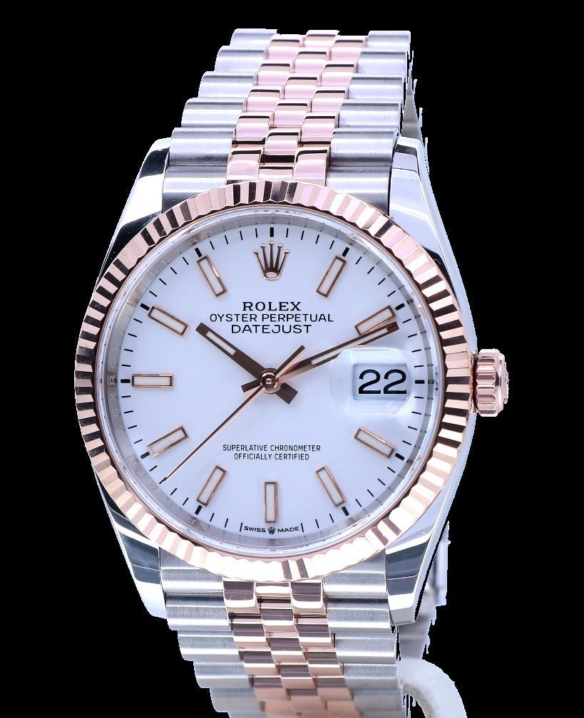 Rolex Datejust 36 Rose Gold/Steel White Index Dial! Calitate Premium !