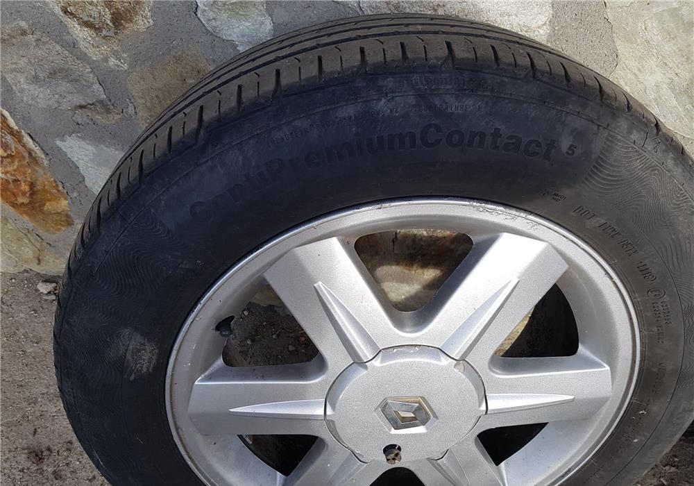 Roti Renault Originale 5 prezoane (Jante + Anvelope Vara Continental)